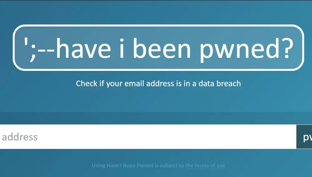 Web have i been pwned