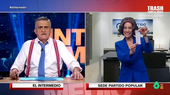 'Cuca Gamarra', sobre atacar a Vox mientras pactan en las comunidades "Es una vergüenza que haya partidos que se planteen pactar con estos partidos extremistas", afirma 'Cuca Gamarra', imitada por Cristina Gallego, en este vídeo donde también valora el caso de Begoña Gómez o el reconocimiento de Palestina.