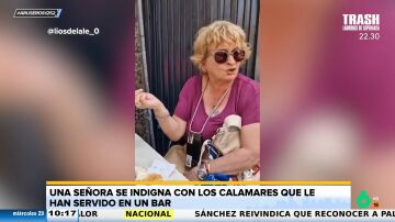 Una señora explota contra los calamares que le han servido en el bar: "Parecen rosquillas de mi pueblo"