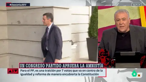 Ferreras, tras aprobarse la amnistía: "Aunque ahora Puigdemont le retirase el apoyo, Sánchez resistiría, ¿alguien lo duda?" 