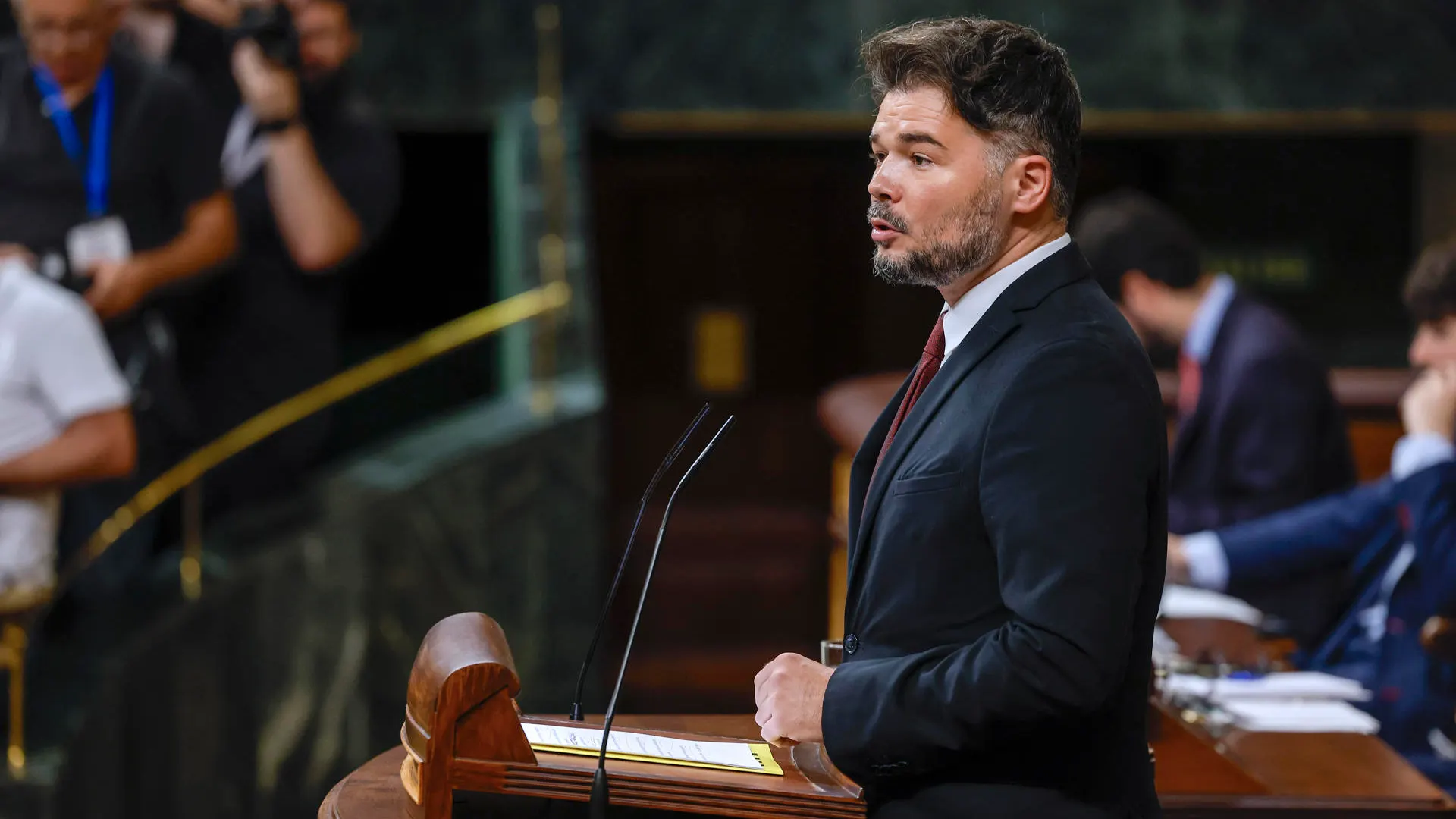 Gabriel Rufián, portavoz de ERC en el Congreso