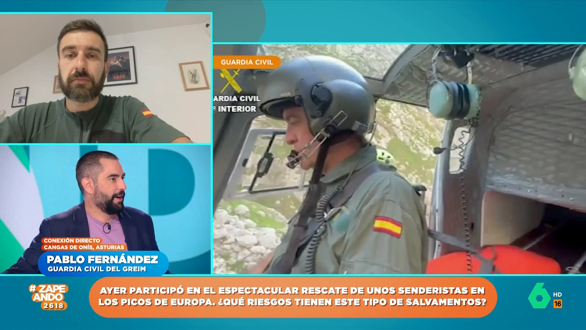 El agente Pablo Fernández explica qué pudo provocar el accidente de una senderista en los Picos de Europa