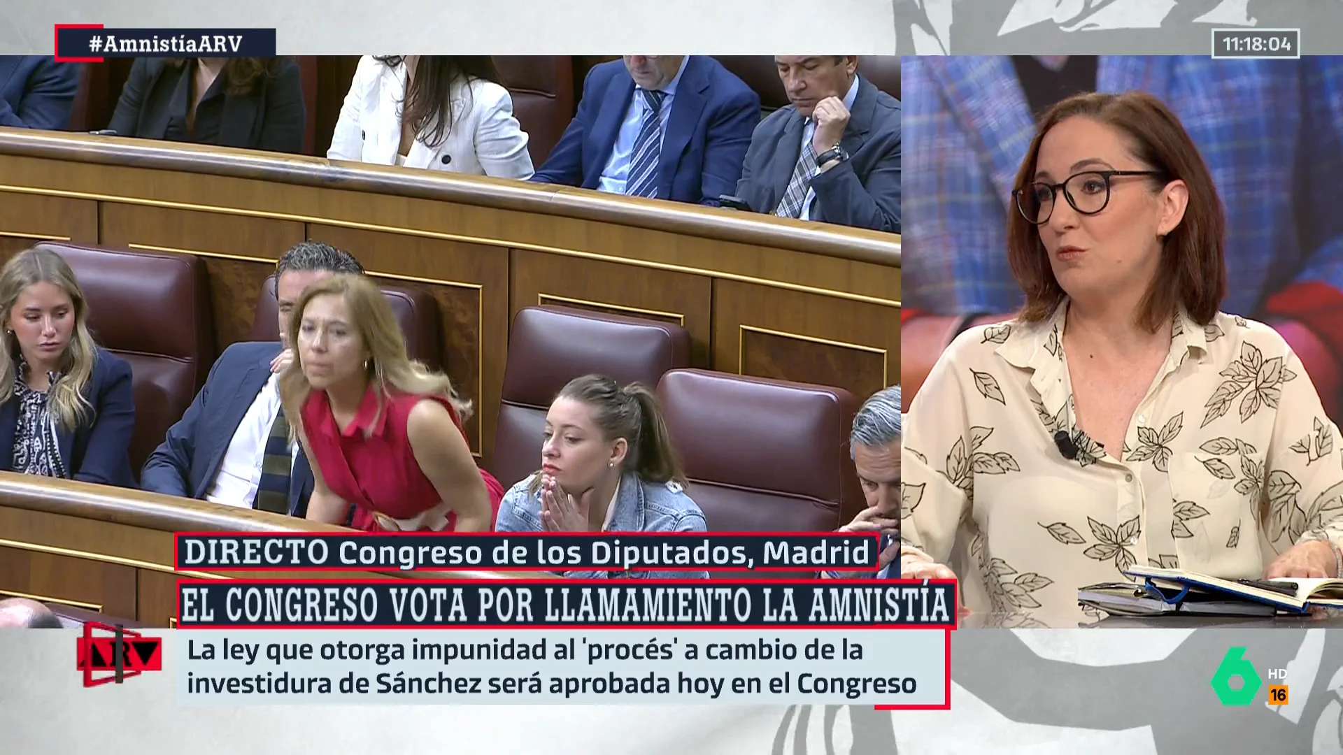 ARV- Gemma Robles reflexiona sobre la aprobación definitiva de la amnistía: "Es un punto de inflexión en la legislatura"