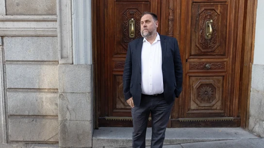 Oriol Junqueras, a su llegada al Congreso para la aprobación definitiva de la ley de amnistía. Oriol Junqueras, a su llegada al Congreso para la aprobación definitiva de la ley de amnistía.