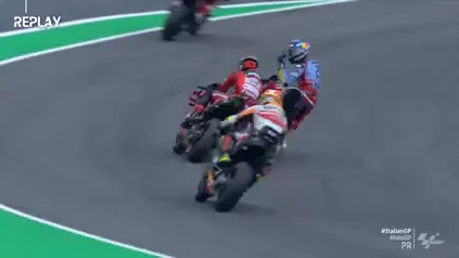 Álex Márquez, cabreado con Bagnaia