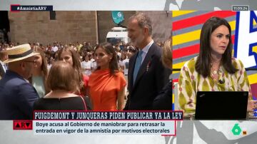 ARV- Ángela Martialay deja claro que "no es una posibilidad real" que Felipe VI se niegue a firmar la ley de amnistía