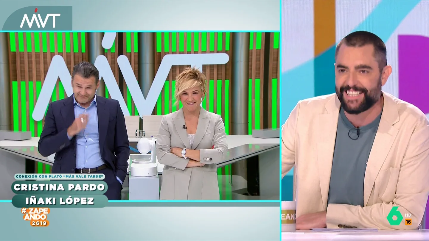 El 'dardo' de Dani Mateo a Iñaki López: "Parece que te peina tu madre con saliva" El 'dardo' de Dani Mateo a Iñaki López: "Parece que te peina tu madre con saliva"