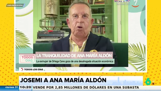 Josemi, sobre la vestimenta de Ana María Aldón: "Está siempre como saliendo para un coctel, aunque no le inviten a ninguno" Josemi, sobre la vestimenta de Ana María Aldón: "Está siempre como saliendo para un coctel, aunque no le inviten a ninguno"