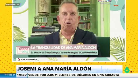 Josemi, sobre la vestimenta de Ana María Aldón: "Está siempre como saliendo para un coctel, aunque no le inviten a ninguno"