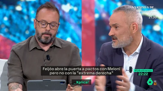 XPLICA Maestre responde a Martínez-Vares: "No puedo estar en una mesa donde se dice que Meloni es centroderecha; es una fascista" XPLICA Maestre responde a Martínez-Vares: "No puedo estar en una mesa donde se dice que Meloni es centroderecha; es una fascista"