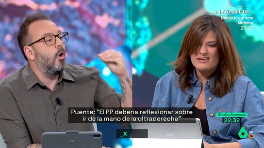 El tenso debate entre Antonio Maestre y Pilar Gómez sobre el PP y Vox El tenso debate entre Antonio Maestre y Pilar Gómez sobre el PP y Vox