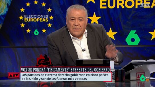 Ferreras, tras las palabras de Abascal: "Esta casa estuvo cubriendo, con riesgo f&iacute;sico incluso, el 1-O en Catalu&ntilde;a, a &eacute;l yo no le vi"