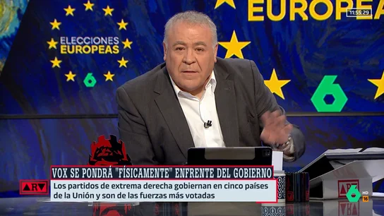 Ferreras, tras las palabras de Abascal: "Esta casa estuvo cubriendo, con riesgo físico incluso, el 1-O en Cataluña, a él yo no le vi" Ferreras, tras las palabras de Abascal: "Esta casa estuvo cubriendo, con riesgo físico incluso, el 1-O en Cataluña, a él yo no le vi"