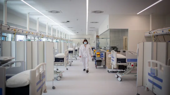 Foto de archivo de un hospital Foto de archivo de un hospital