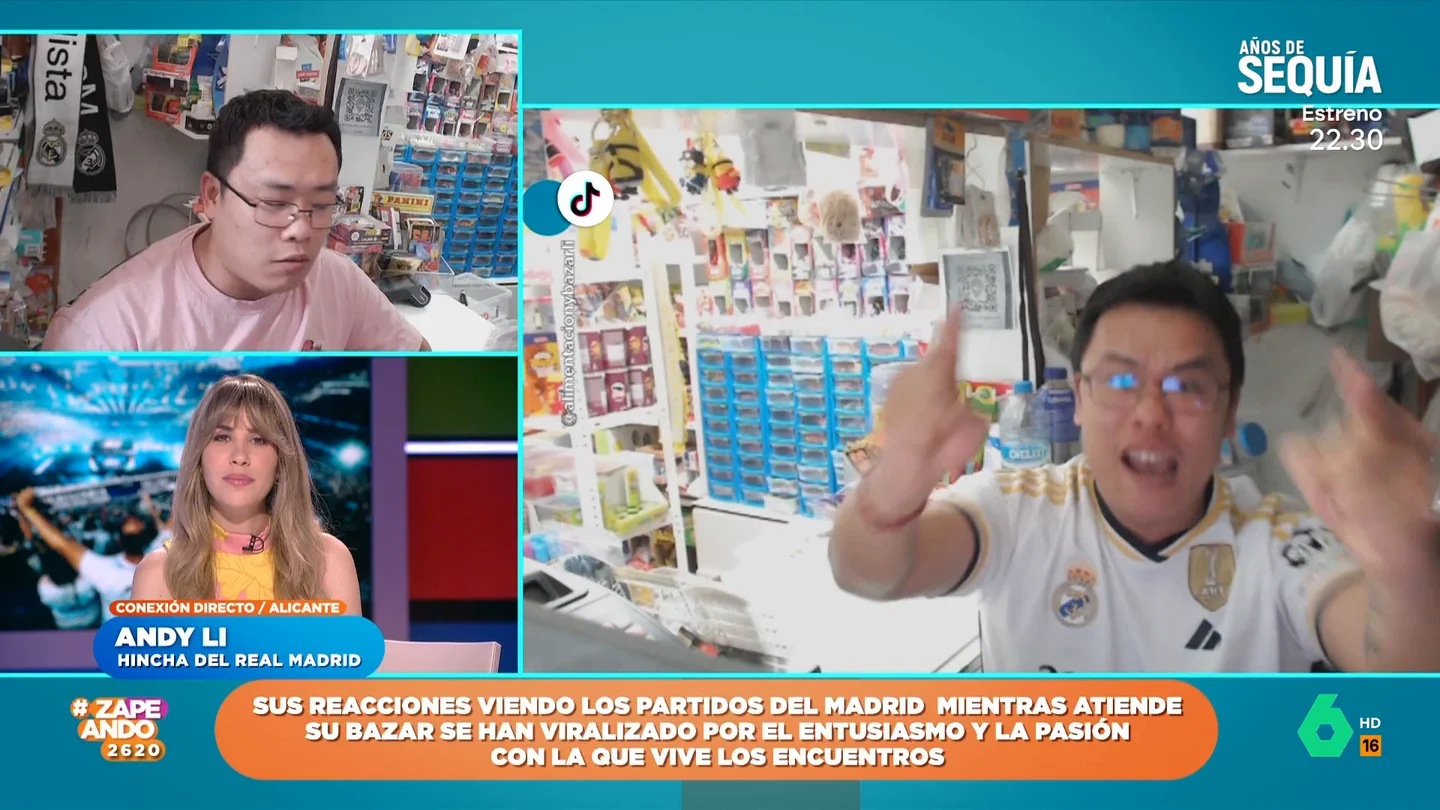 Andy Li, 'Florenchino', desvela cómo descubrió al Real Madrid: "Fue un chispazo, amor a primera vista" Andy Li, 'Florenchino', desvela cómo descubrió al Real Madrid: "Fue un chispazo, amor a primera vista"
