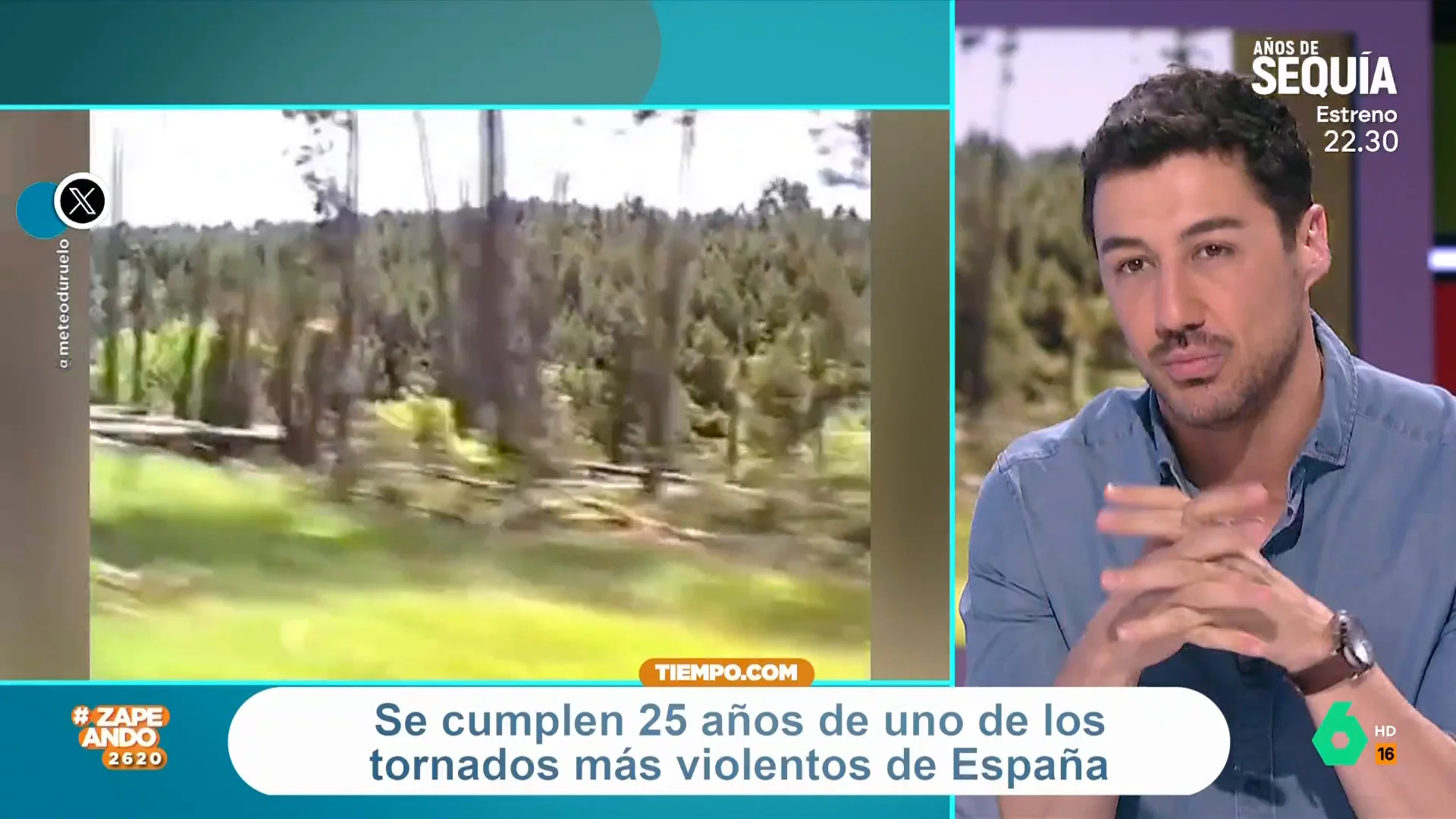 Destrozó 18.000 pinos y alcanzó vientos de 300 km/h: Francisco Cacho recuerda uno de los tornados más potentes registrados en España