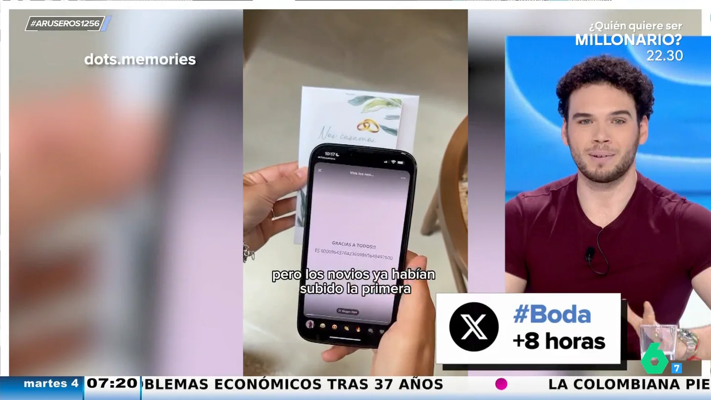 Abre el QR de una invitación de boda y lo que aparece es una foto del número de cuenta de los novios Abre el QR de una invitación de boda y lo que aparece es una foto del número de cuenta de los novios