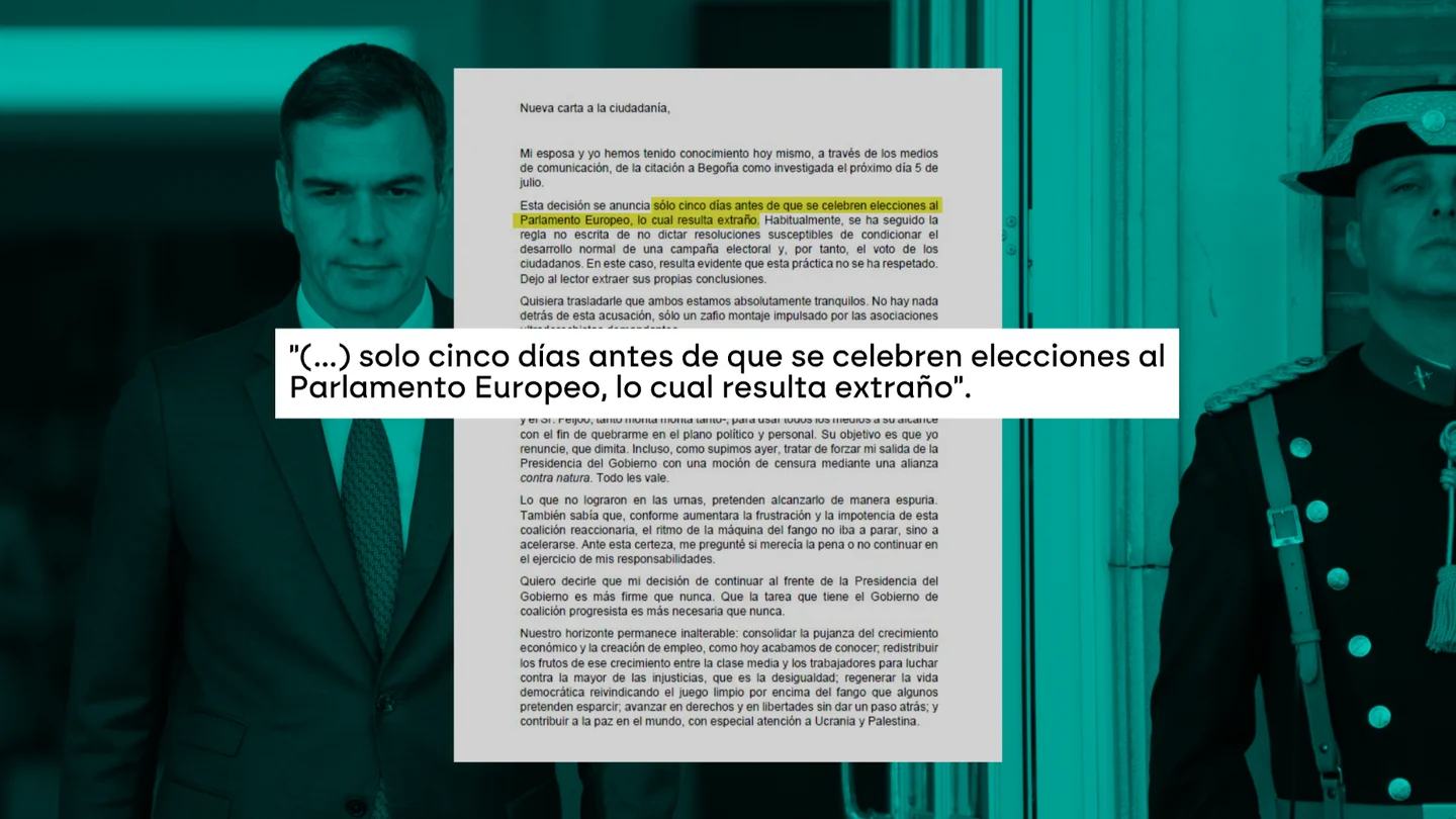 Nueva carta de Pedro Sánchez a la ciudadanía Nueva carta de Pedro Sánchez a la ciudadanía
