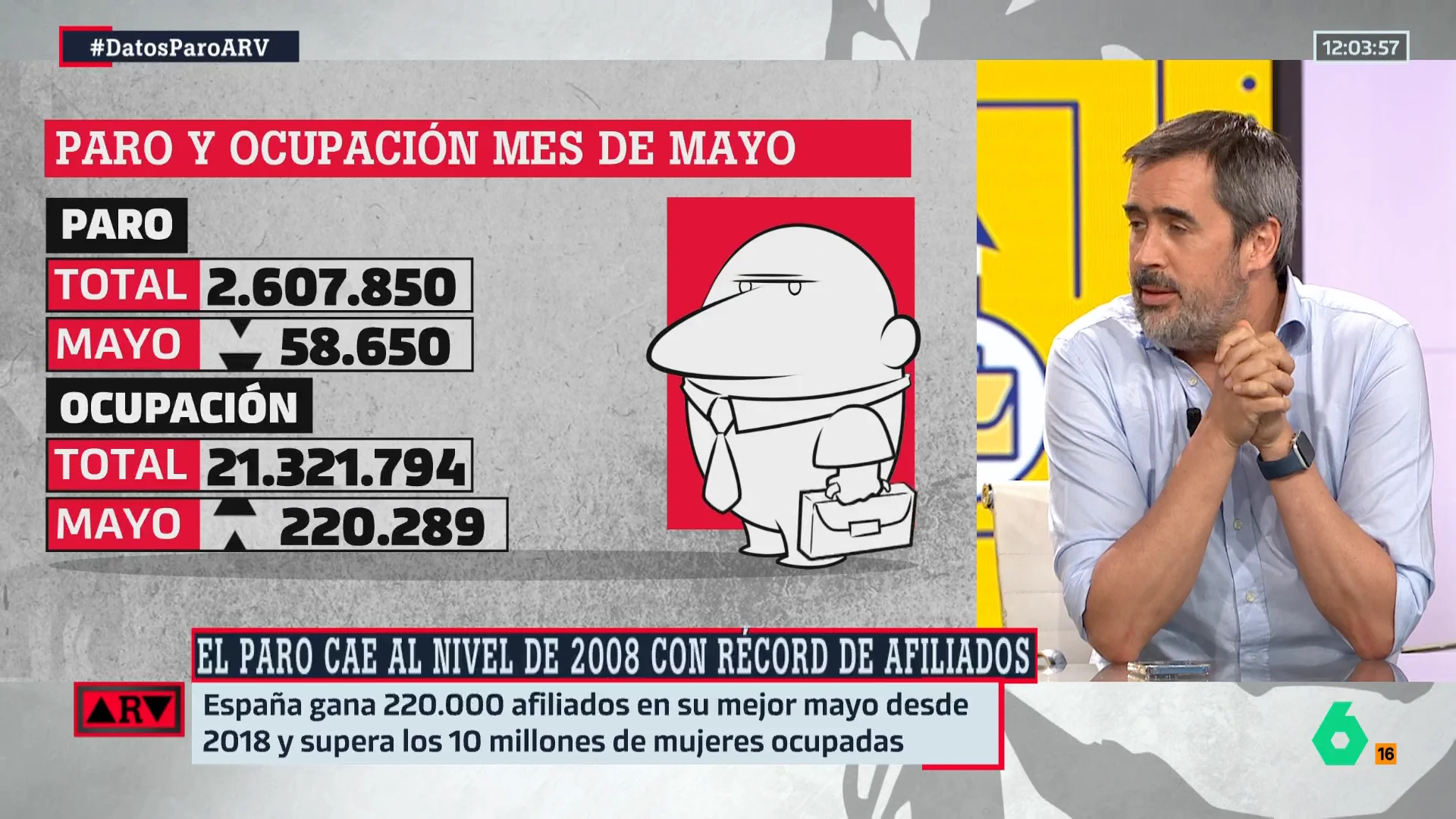 Carlos E. Cué, al PP: "Con los datos de paro no se puede hacer oposición porque son sistemáticamente buenos" 