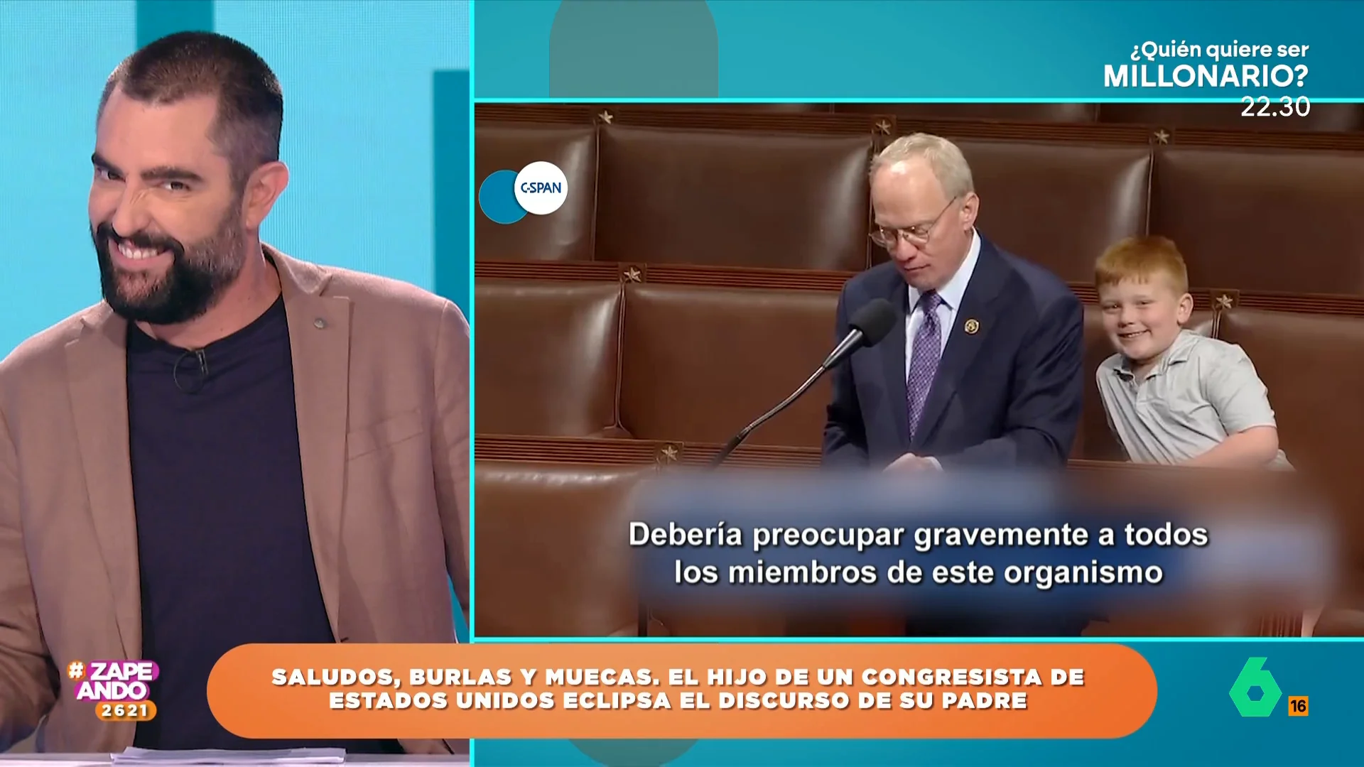 La reacción de Dani Mateo ante el troleo viral del hijo de un congresista de EEUU a su padre: "Gente como él, siempre en mi equipo"