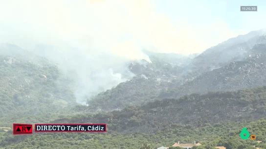 El incendio de Tarifa sigue activo, pero el viento amaina y los vecinos ya están de vuelta en sus casas El incendio de Tarifa sigue activo, pero el viento amaina y los vecinos ya están de vuelta en sus casas