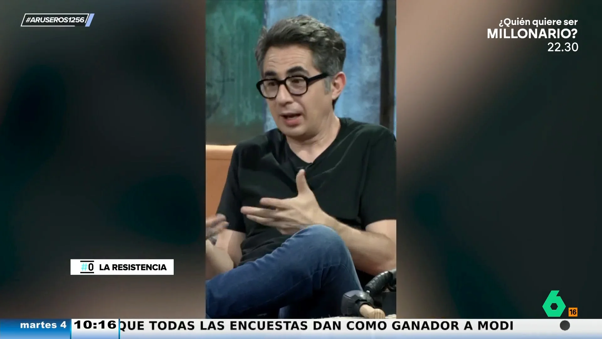 Berto Romero 'caza' el truco de David Broncano con sus invitados en 'La Resistencia': "Hoy voy a aguantar, me da igual"