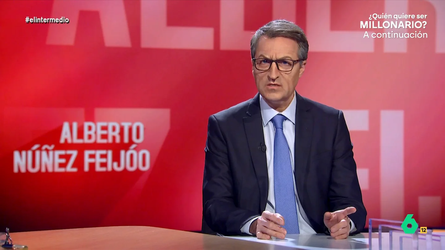 De la "amnistía a Begoña Gómez" al "vicepresidente Otegi": las 'exclusivas' de 'Alberto Núñez Feijóo' en El Intermedio De la "amnistía a Begoña Gómez" al "vicepresidente Otegi": las 'exclusivas' de 'Alberto Núñez Feijóo' en El Intermedio