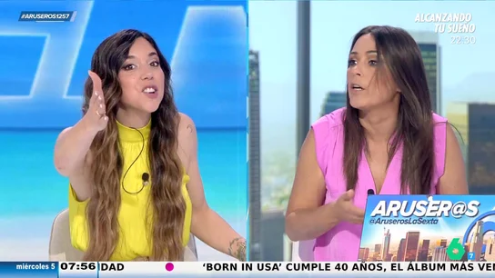 Tensión entre Tatiana Arús y Patricia Benítez tras ver un vídeo de una niña bailando 'Baila morena': "A pocas clases has ido tú" Tensión entre Tatiana Arús y Patricia Benítez tras ver un vídeo de una niña bailando 'Baila morena': "A pocas clases has ido tú"