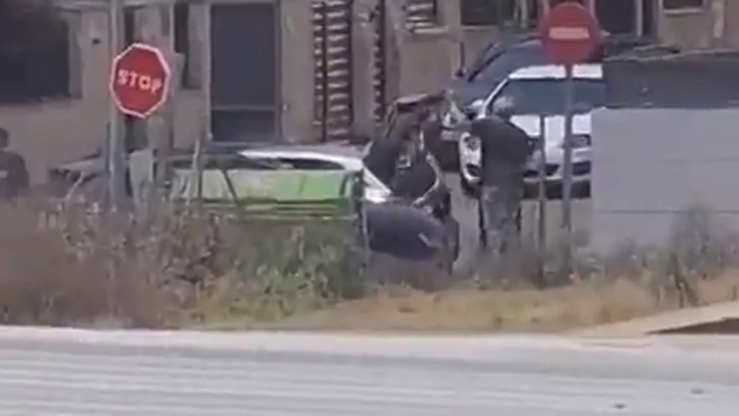 El momento de la detención de dos personas presuntamente implicadas en el asesinato de Borja Villacís El momento de la detención de dos personas presuntamente implicadas en el asesinato de Borja Villacís