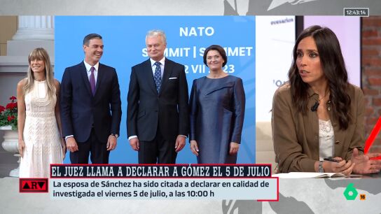 ARV- La reacci&oacute;n de Pilar Velasco a la citaci&oacute;n del juez para que declare Bego&ntilde;a G&oacute;mez: "Sorprende cuanto menos"