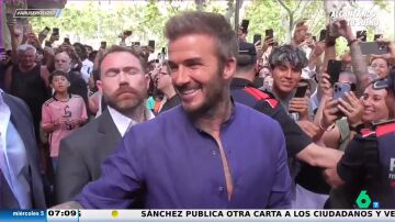 David Beckham desata la locura en Barcelona y habla del fichaje de Mbappé por el Madrid: "Es una gran persona"