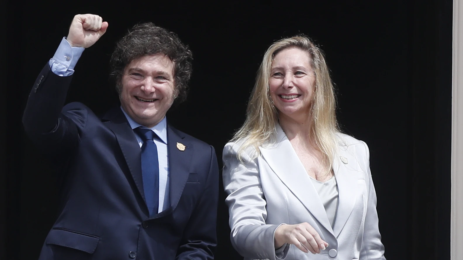 El presidente de Argentina, Javier Milei, y su hermana Karina Milei