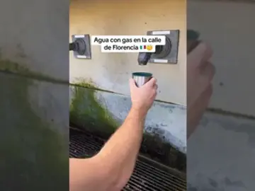 Un joven muestra en TikTok que en Florencia hay fuentes con grifos de agua con gas gratis en la calle: "Increíble" Un joven muestra en TikTok que en Florencia hay fuentes con grifos de agua con gas gratis en la calle: "Increíble"
