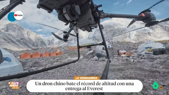 Quique Peinado alucina con un dron que ha subido hasta el campamento uno del Everest: "Esto es fortísimo" Quique Peinado alucina con un dron que ha subido hasta el campamento uno del Everest: "Esto es fortísimo"