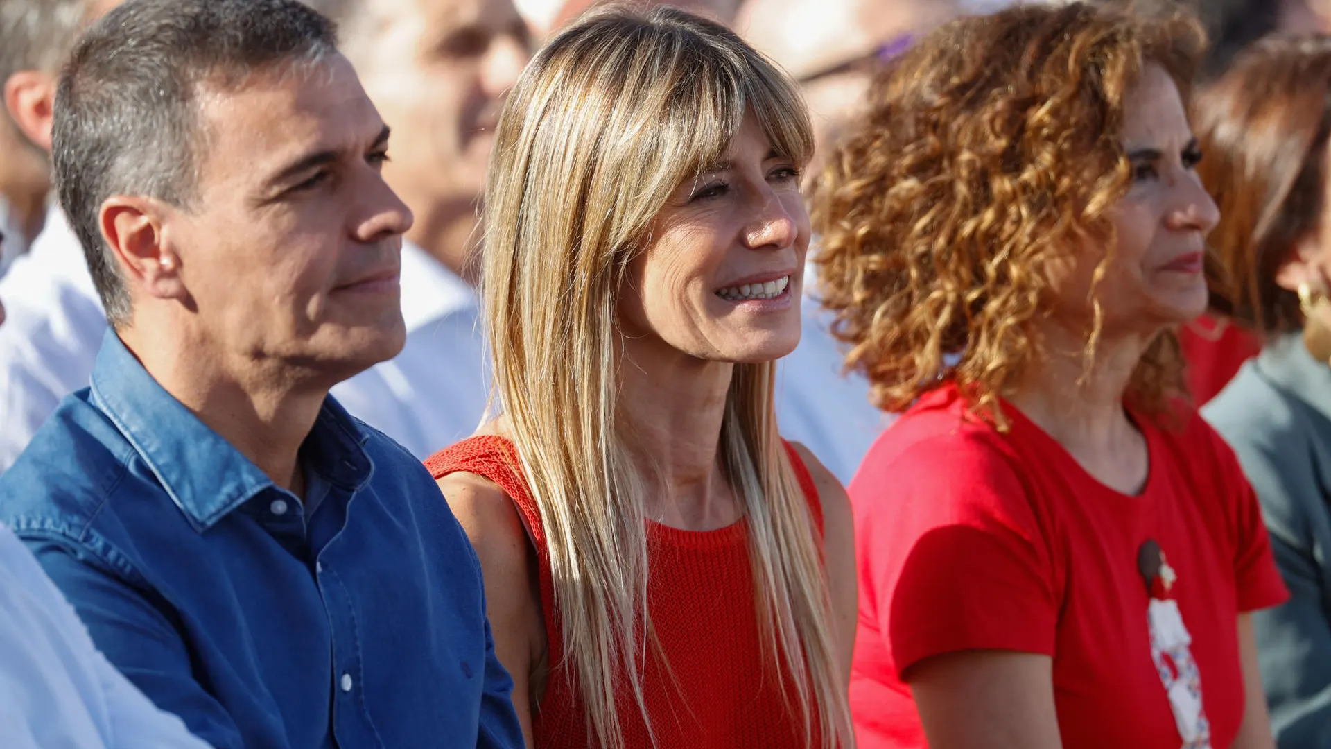 Imagen de archivo de Begoña Gómez con Pedro Sánchez.