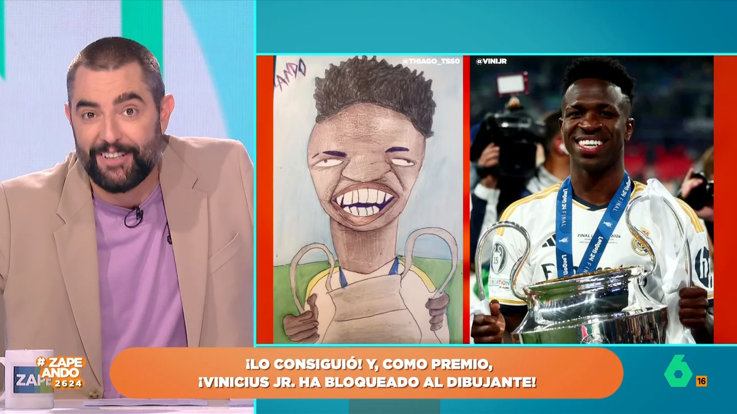 Vinicius bloquea a un fan por hacerle este dibujo con la copa de la Champions Vinicius bloquea a un fan por hacerle este dibujo con la copa de la Champions