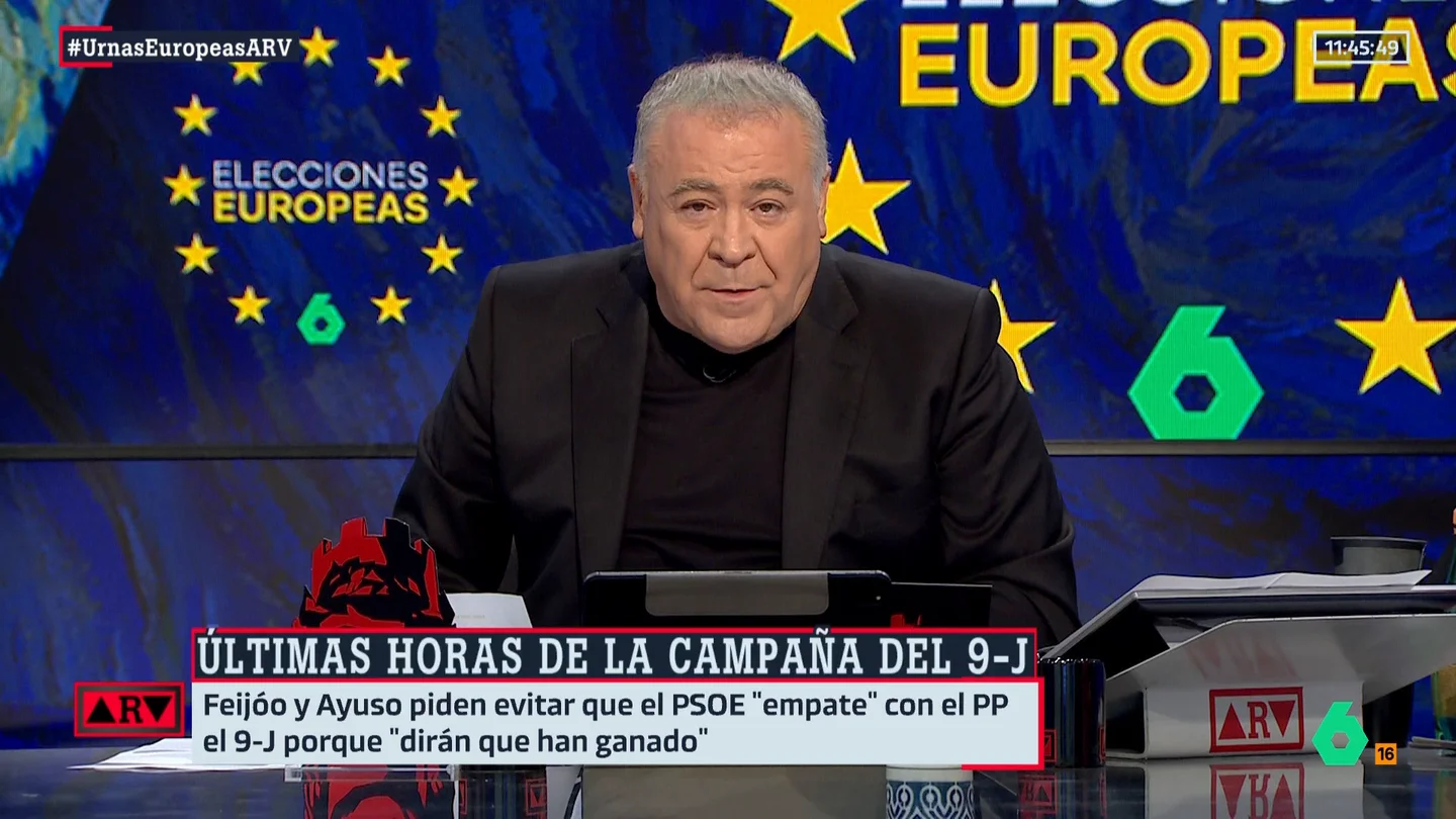 Ferreras señala de "rosario político" las manifestaciones para "rezar" en Ferraz: "Es un rosario anti Sánchez" Ferreras señala de "rosario político" las manifestaciones para "rezar" en Ferraz: "Es un rosario anti Sánchez"