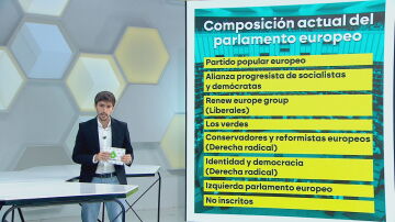 Composición actual del Parlamento Europeo