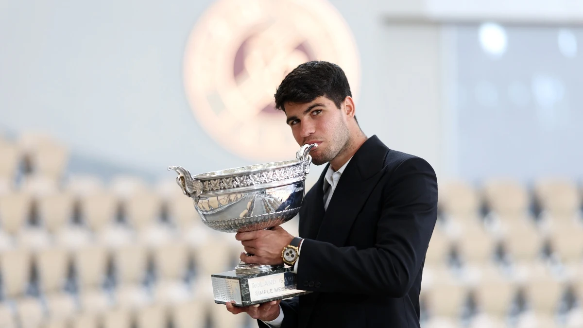 Carlos Alcaraz, con el Roland Garros