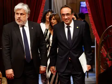 Josep Rull (Junts) entra en el pleno de constitución del nuevo Parlament de Cataluña