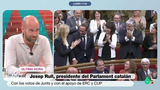 Gonzalo Miró, sobre los votos de ERC y la CUP a Rull: "Lo de ser de izquierdas independentista es un poco un oxímoron" Josep Rull, candidato de Junts, se convierte en el nuevo presidente del Parlament catalán gracias a los votos de ERC y la CUP. Más Vale Tarde analiza en este vídeo las lecturas de esta elección y qué supone para una posible legislatura de Illa.