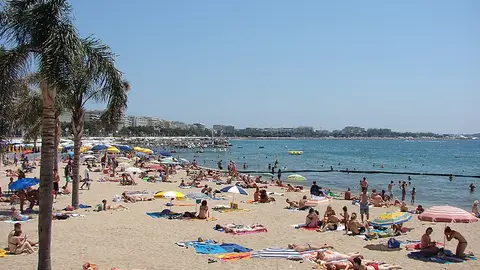 Playa de La Croisette. Cannes Playa de La Croisette. Cannes
