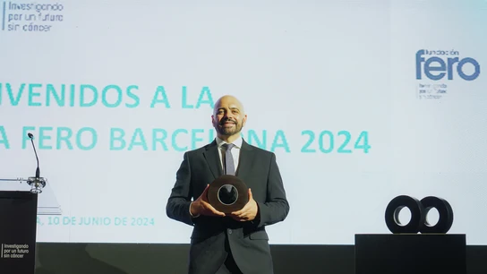 Dr. Francisco Barriga, investigador del Vall d’Hebron Institut d’Oncologia (VHIO), en la gala benéfica FERO. Dr. Francisco Barriga, investigador del Vall d’Hebron Institut d’Oncologia (VHIO), en la gala benéfica FERO.
