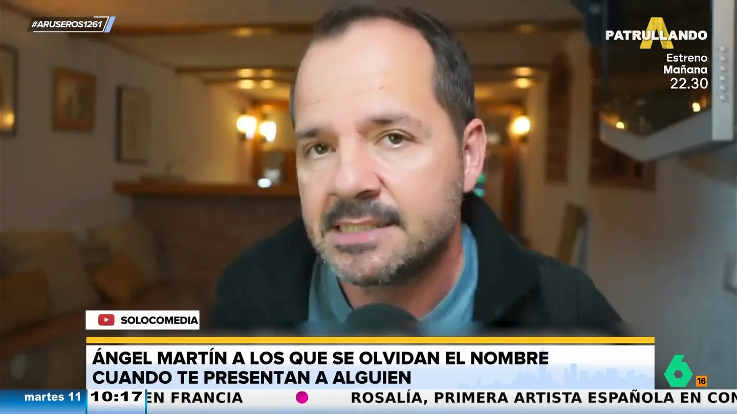 Ángel Martín, a los que se olvidan del nombre de alguien: "Un elefante también tiene que volver a preguntar" Ángel Martín, a los que se olvidan del nombre de alguien: "Un elefante también tiene que volver a preguntar"