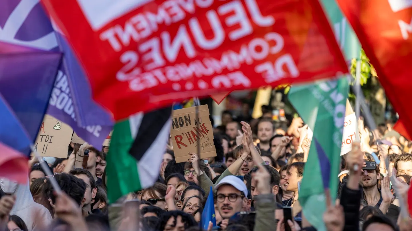 Protesta contra la ultraderecha en París, Francia, tras las elecciones europeas Protesta contra la ultraderecha en París, Francia, tras las elecciones europeas