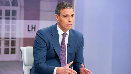 Pedro Sánchez, en una entrevista en TVE Pedro Sánchez, en una entrevista en TVE