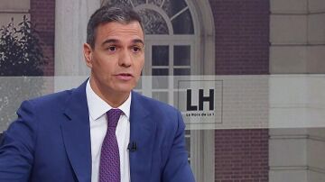 El presidente del Gobierno, Pedro Sánchez, en una entrevista en La 1 de TVE