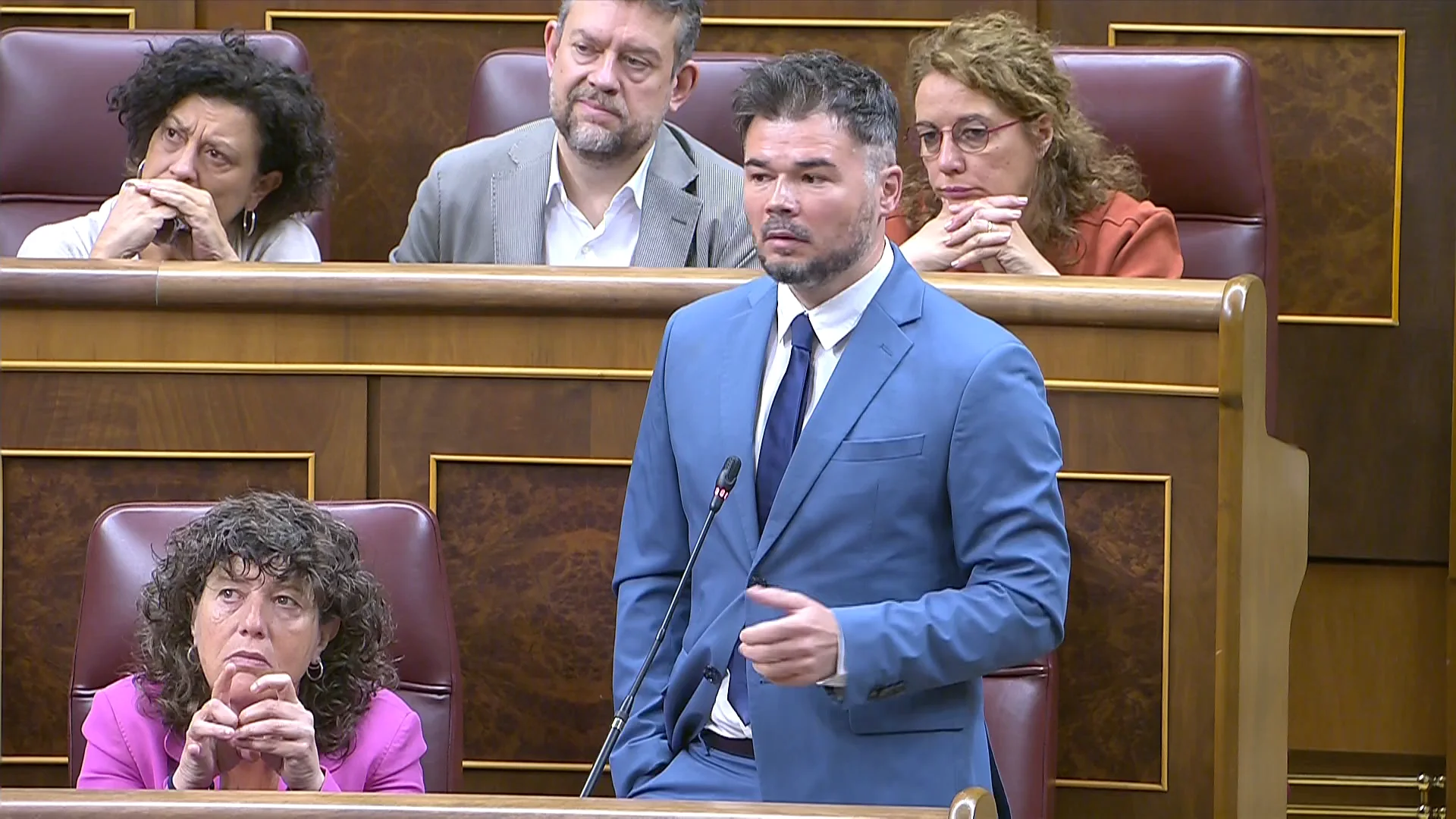 Gabriel Rufián en el Congreso de los Diputados 