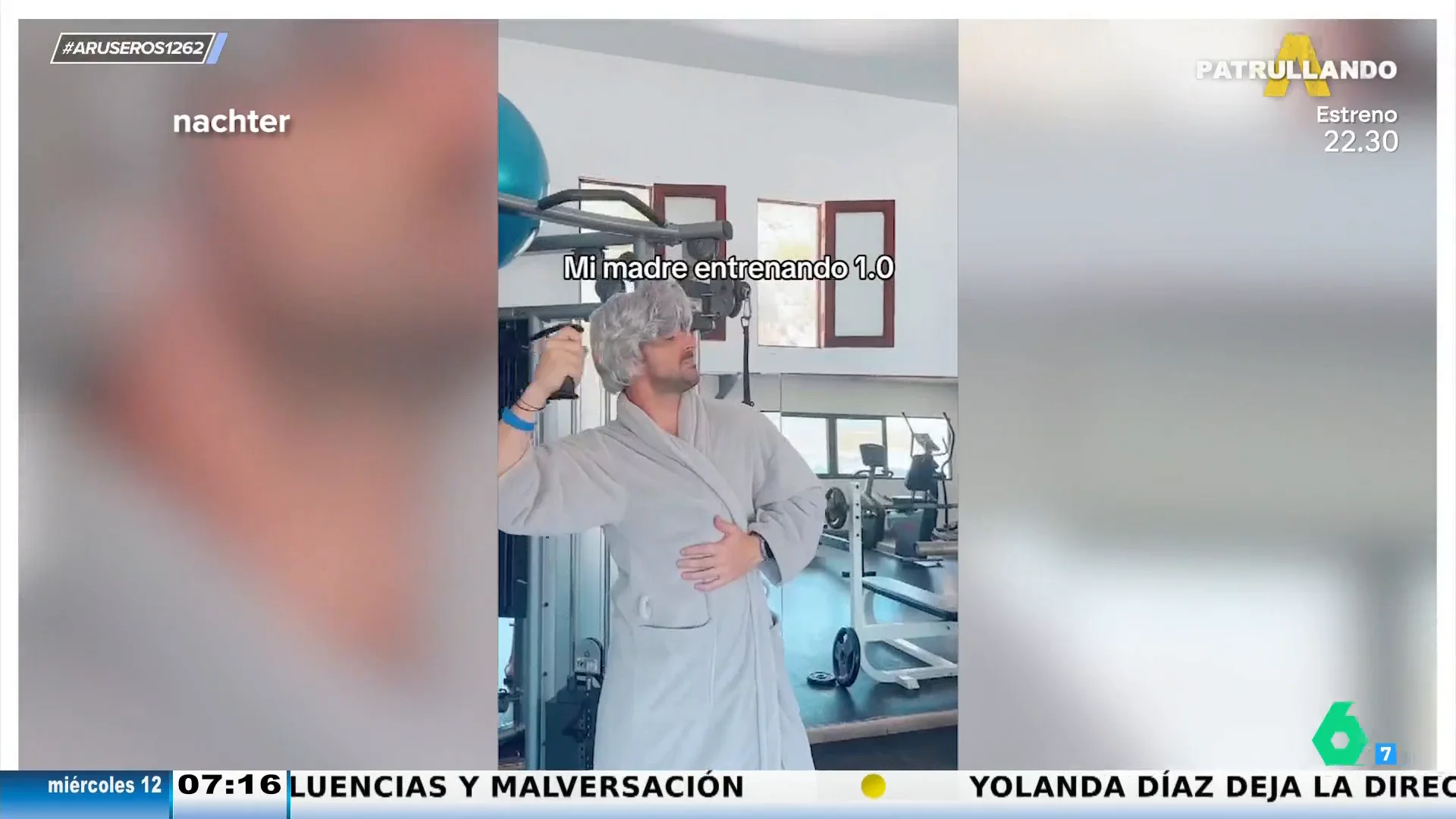 Un tiktoker crea un ejercicio de gimnasio para cada frase mítica de madre: "¡Qué no me contestes!", ejercicio de tríceps