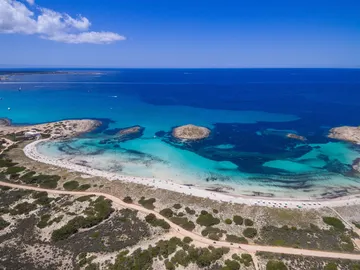 Playa de Ses Illetes en Formentera Playa de Ses Illetes en Formentera